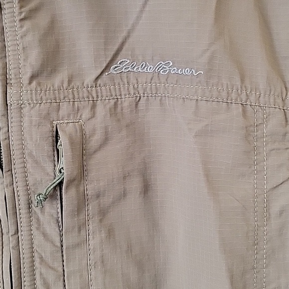 Eddie Bauer Travex Mens Nylon Brown Jacket Size Medium - Picture 3 of 10